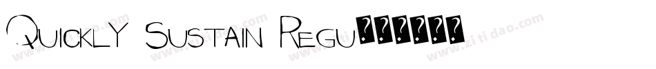 Quickly Sustain Regu字体转换